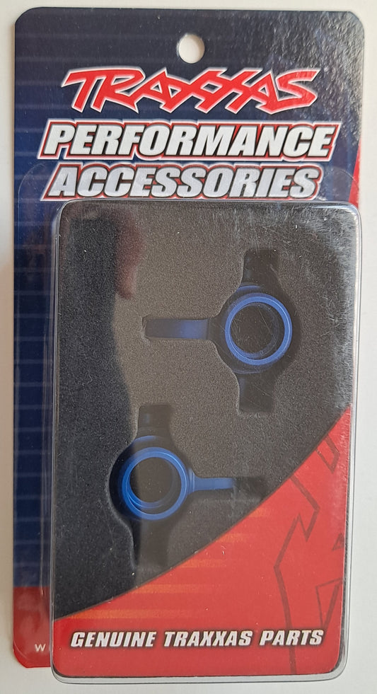 Traxxas Aluminum Steering Blocks (Left and Right) Blue #6837X
