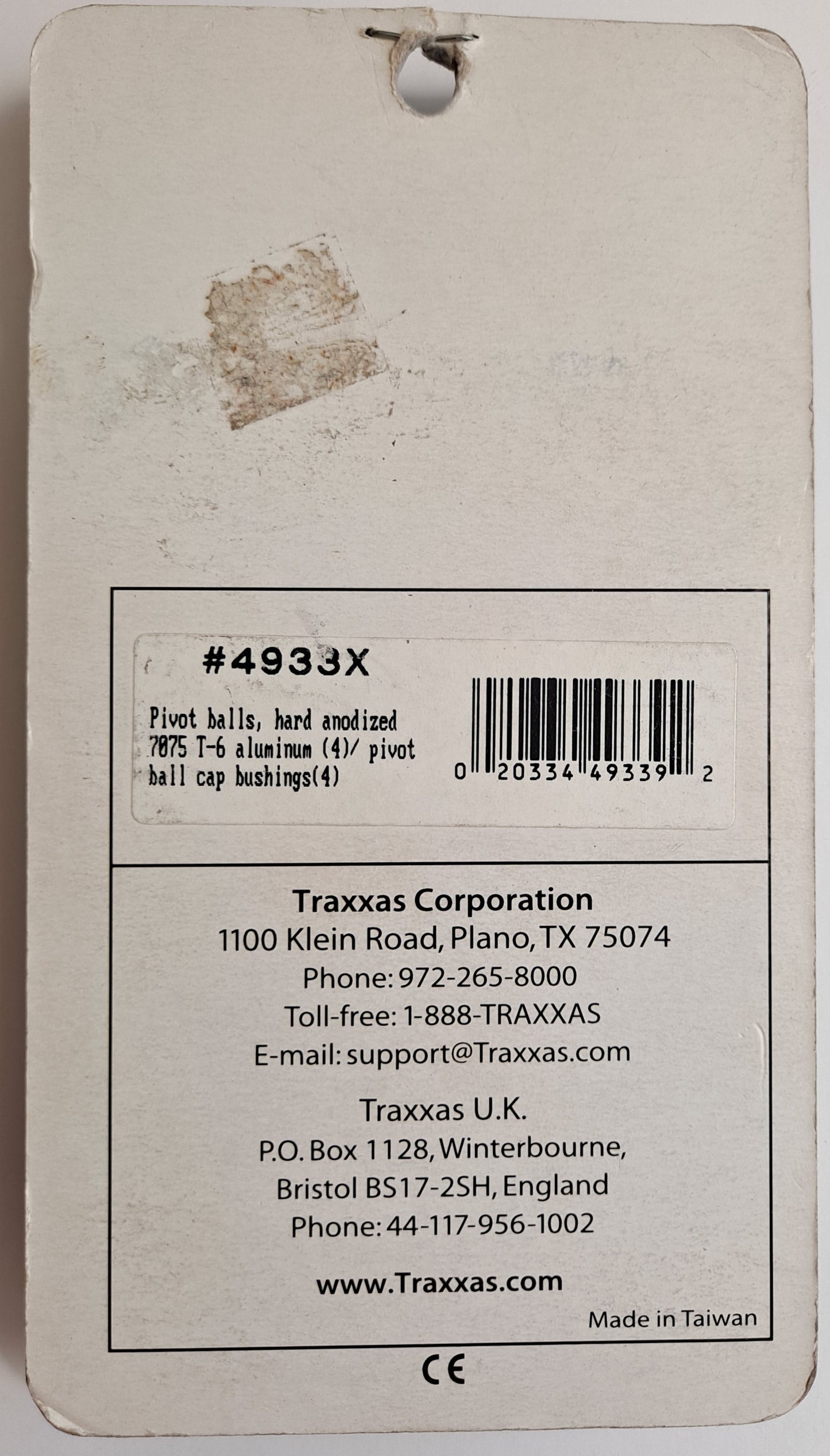 Traxxas Hard Anodized Pivot Balls #4933X