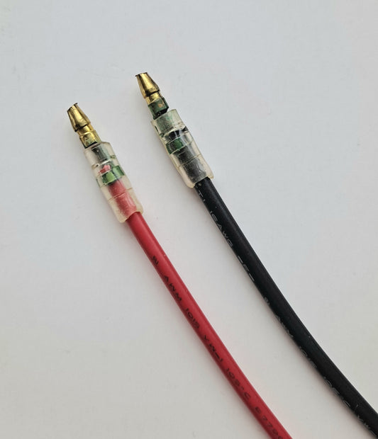 Tamiya Motor Lead 3.5mm Bullet with 6" Pre-Tinned Lead 16AWG (1 pr) DLR1055.3.5