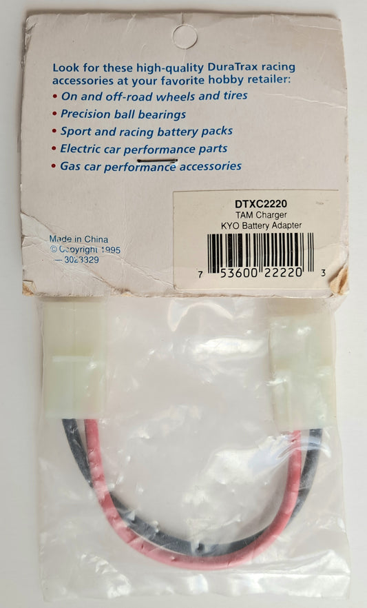 Duratrax Tamiya Charger to Kyosho Battery Adapter DTXC2220