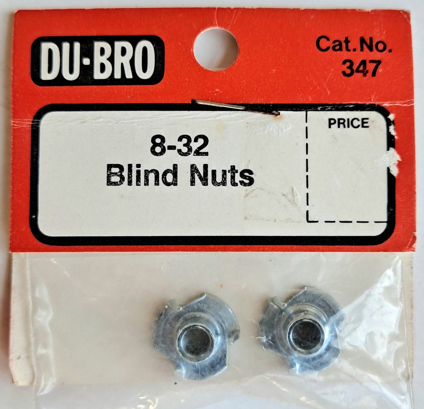 Open Bag Du-Bro 8-32 Blind Nuts (2 pcs) #347