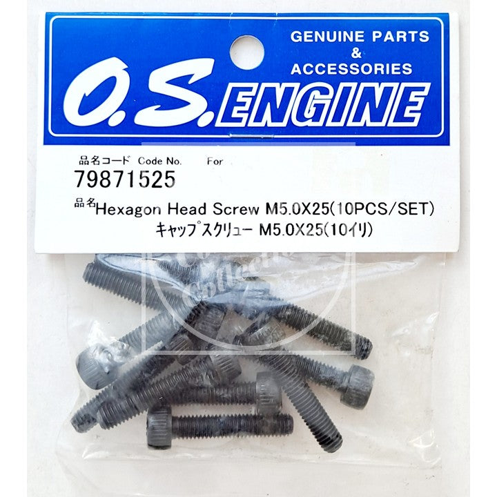 OS Engine M5.0x25 Hex Drive Head Screw (10 pcs) 79871525