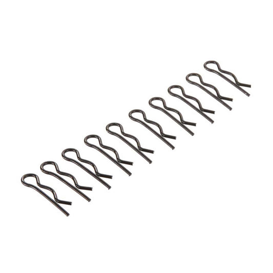 Axial AX31231 8mm Body Clips (Black) (10 pcs)