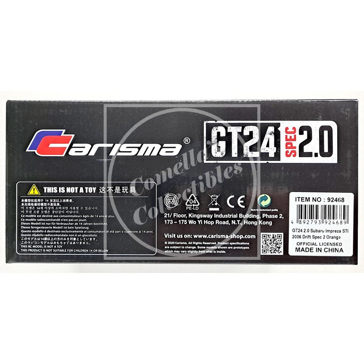 Carisma 92468 GT24 2.0 Subaru Impreza STI 2006 Drift Spec 1/24 4WD RTR Brushless