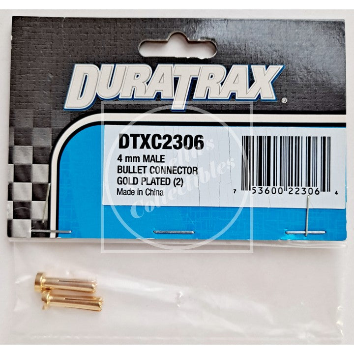 Duratrax DTXC2306 4mm Male Gold Plated Bullet Connector (2 pcs)