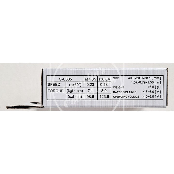 Futaba S-U305 Standard Digital Airplane/Car Servo with Hardware Pack 01102376-3