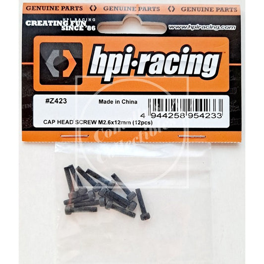HPI Racing Cap Head Screw, M2.6 X 12mm, Hex Socket, (12pcs) #Z423