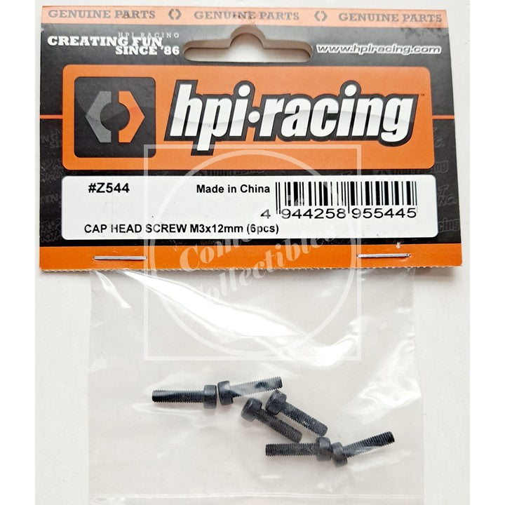 HPI Racing Cap Head Screw M3 x 12mm Hex Drive (6 pcs) Z544