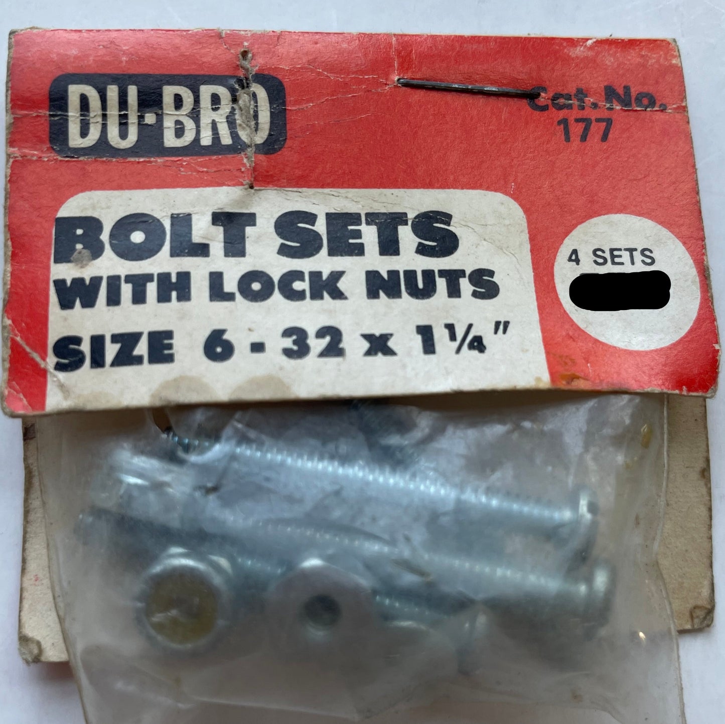 Du-Bro 6-32 x 1-1/4" Bolt Set (4 sets) #177