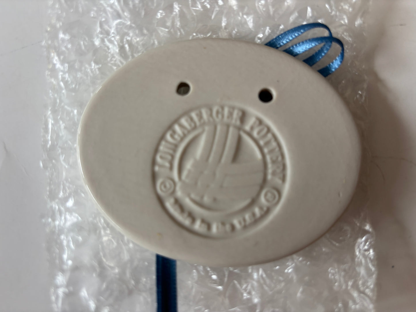 Longaberger Blue Dresden Tour Basket Tie On - NIB - #31461