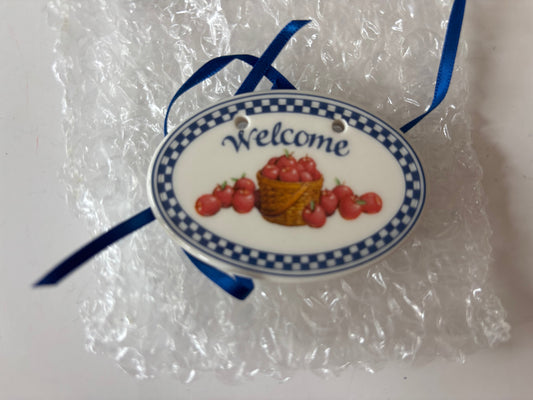 Longaberger Welcome Basket Tie On - NIB - #34096