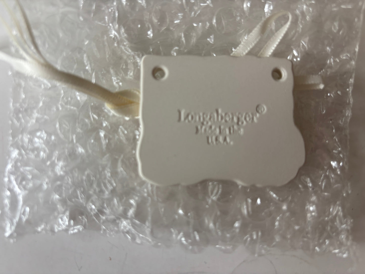 Longaberger 2002 Baby Tie On - NIB - #30572