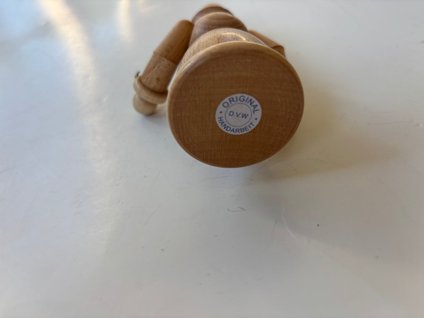 Vintage Original Handarbeit Wood Santa
