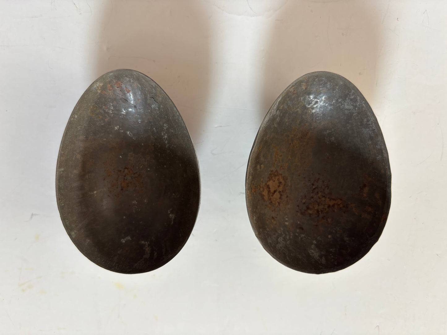 Antique Victorian Easter Tin Egg Lithograph - Boy w/Ball