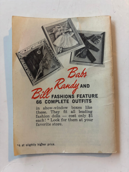 Vintage 60’s Fab-lu Babs Randy Bill Doll Fashion Booklet Barbie Ken Tammy Clone