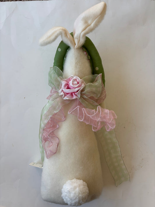Raz Imports Miss Rabbit Peaking Through An Egg Plush Decorative Figurine w/tags