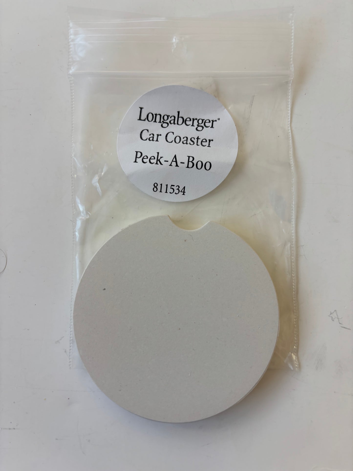 Longaberger "Peek-A-Boo" Car Coaster - #811534
