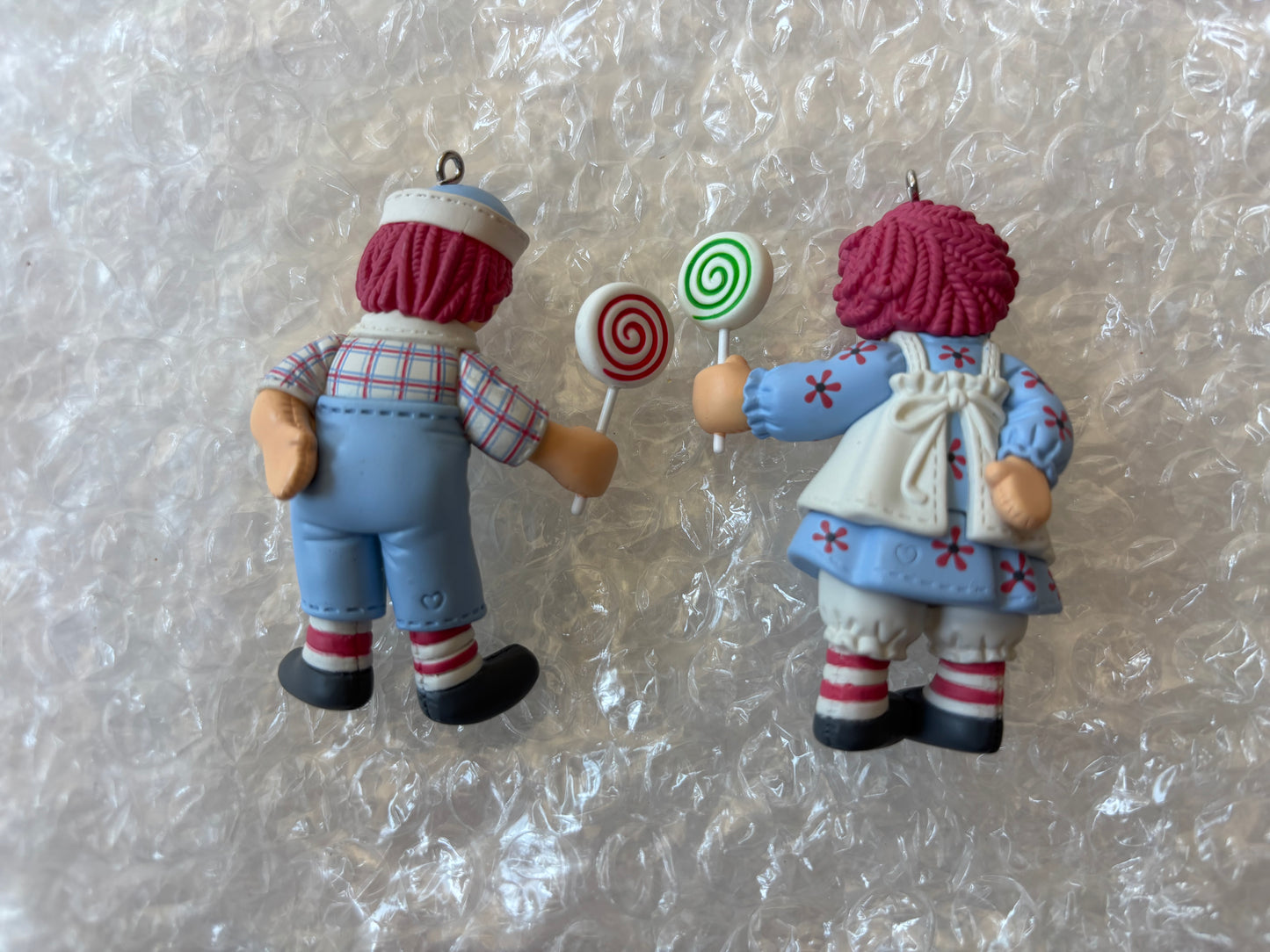Hallmark Keepsakes 2006 Sweet Memories Raggedy Ann & Andy Ornaments - NIB