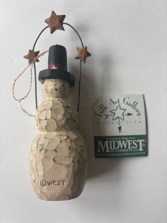 Midwest by Cannon Falls Snowman Figurine - Brand new