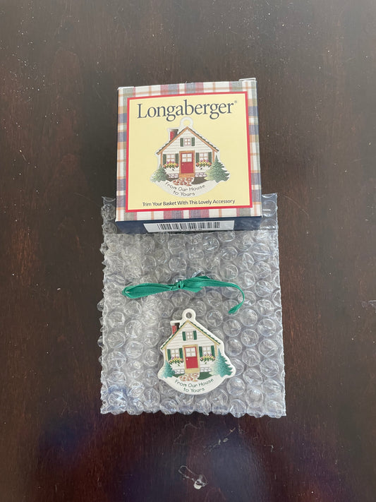 Longaberger From Our House to Yours basket Tie On - #35718 - NIB