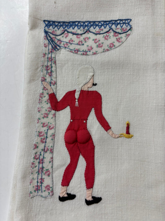 Vintage Madeira Risque Tea Towels (Man and Woman)