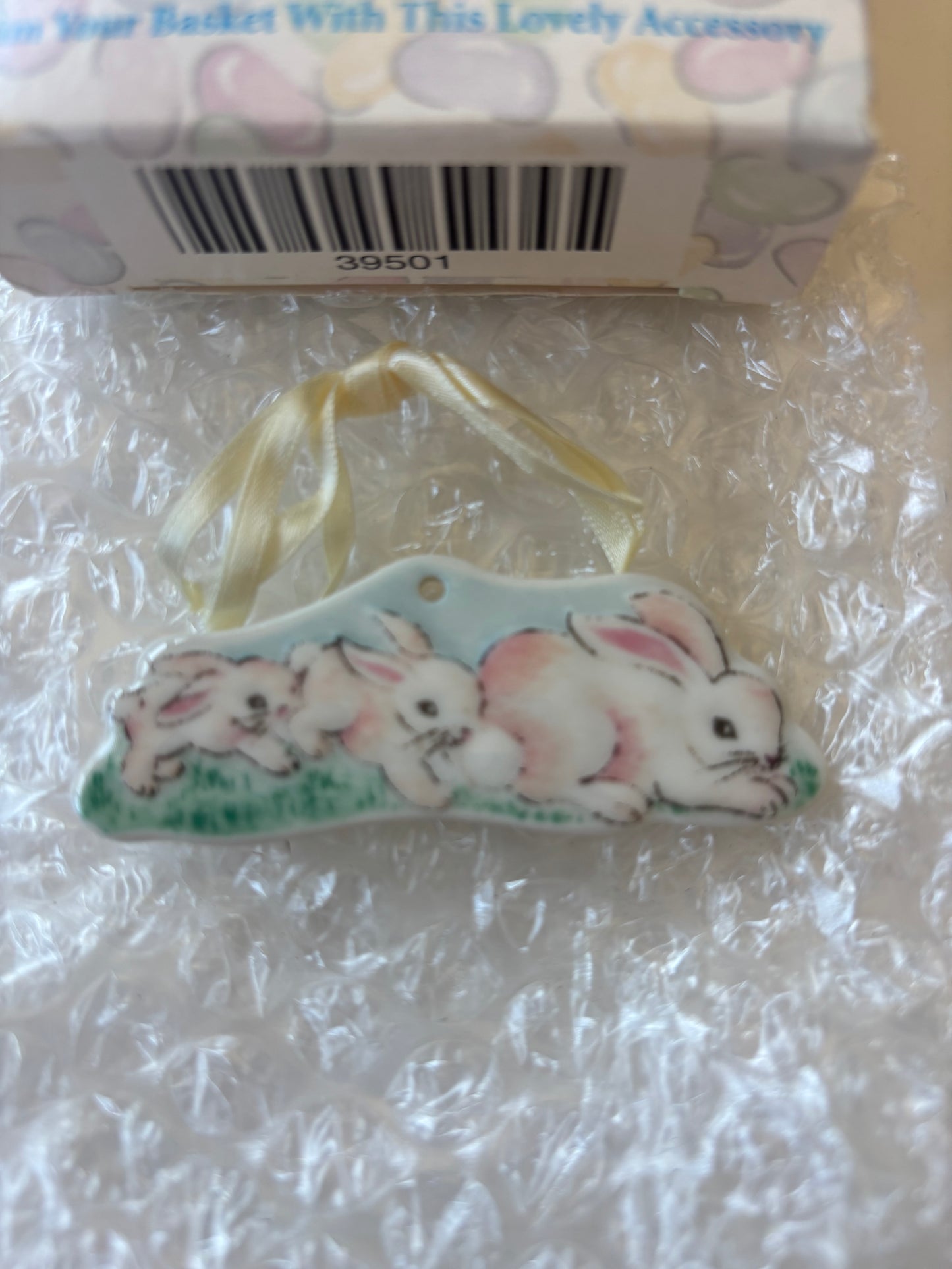 Longaberger 2001 Easter Basket Tie On - NIB #39501