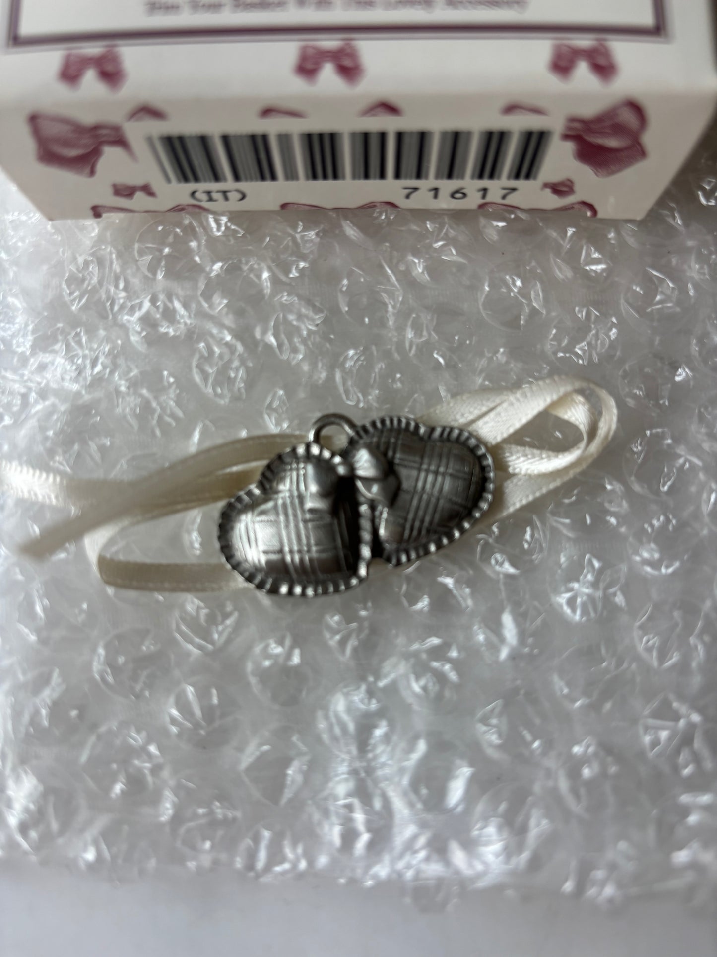 Longaberger Sweetheart Basket Tie On - NIB #71617