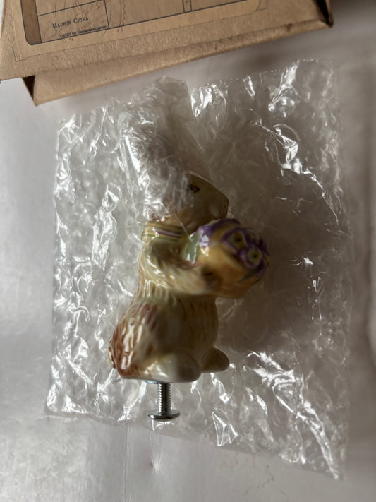 Longaberger Bunny Knob - NIB #23283