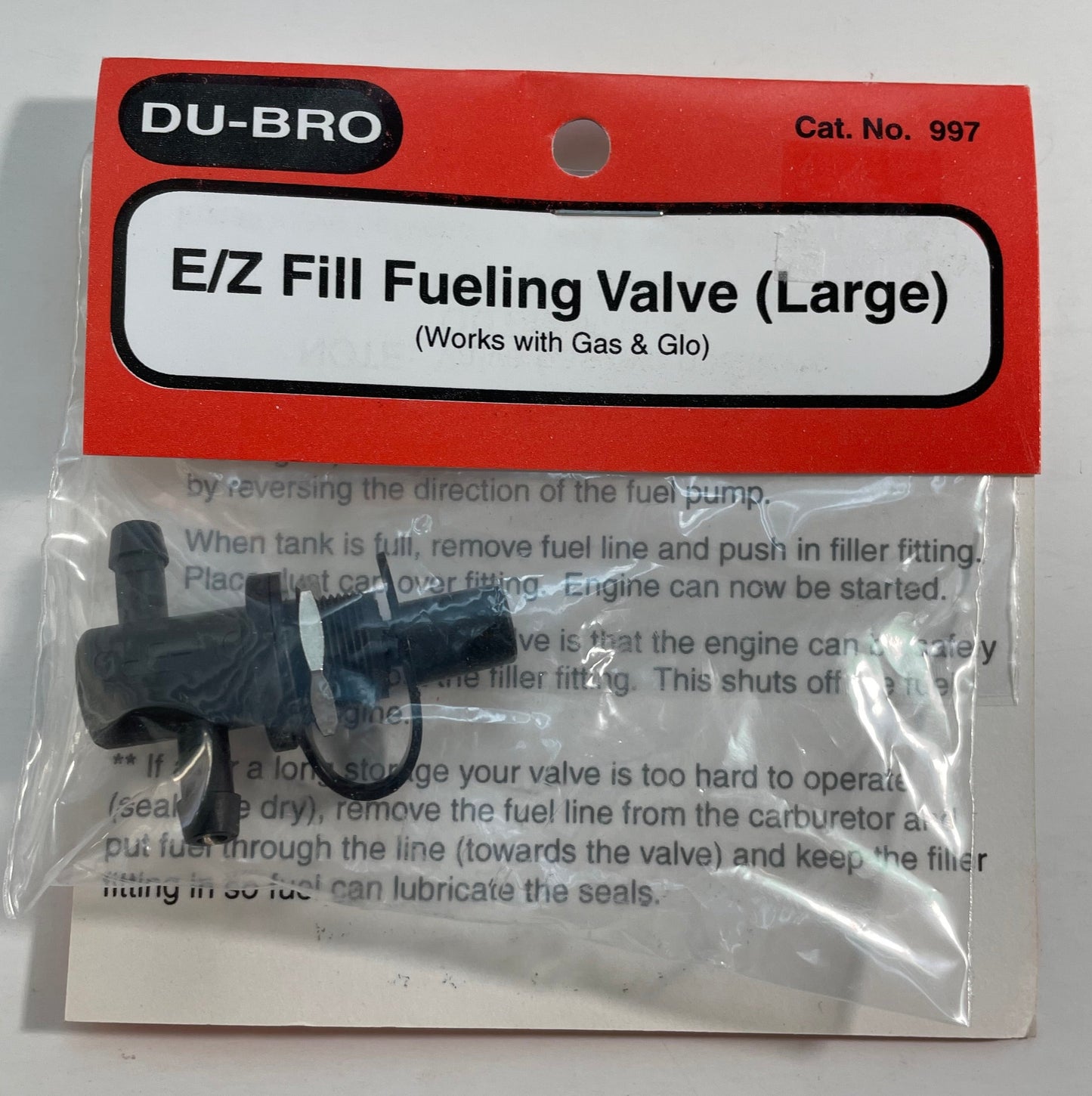 Du-Bro Large E/Z Fill Fueling Valve #997