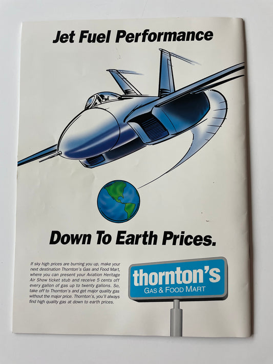 Vintage Third Annual Aviation Heritage Air Show 1995 Program Plus