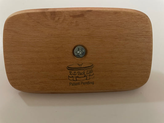 E-Z Tuck Basket Lid w/Sage Leaf Fabric - 5 1/4" x 3" (Small Key Basket)