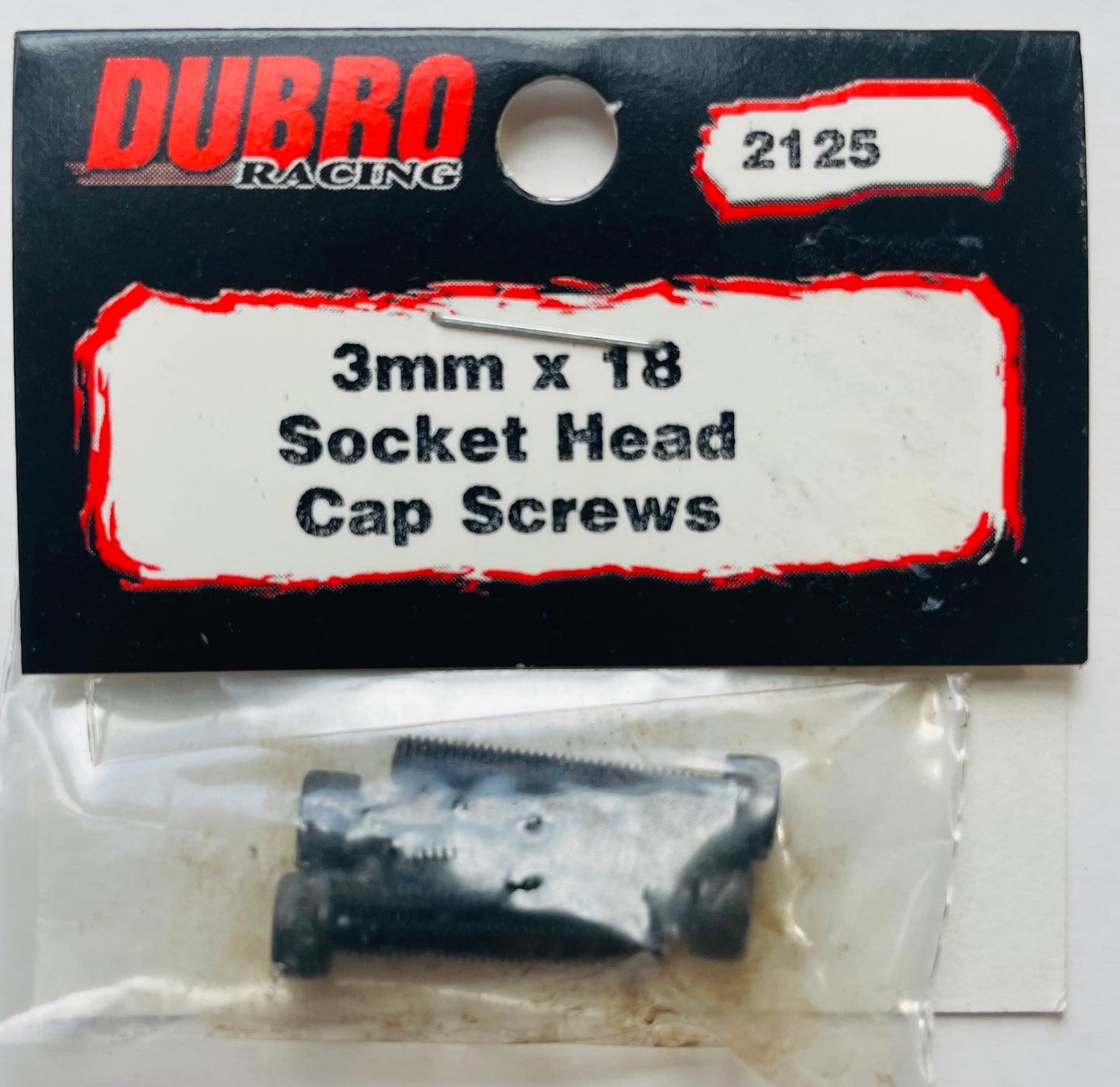 Du-Bro 3mm x 18 Socket Head Cap Screws #2125