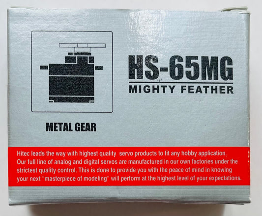 Hitec HS-65MG Mighty Metal Gear Feather Servo #32065S