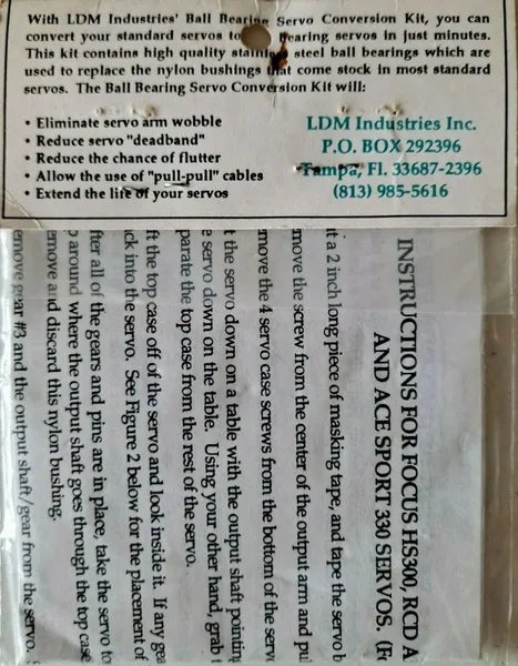 NOS LDM Industries Inc Ball Bearing Servo Conversion Kit #9800