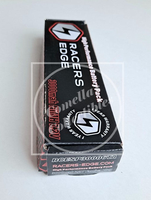 Racers Edge 3000mAh 7.2V 6-Cell NiMH Flat Battery Pack w/ Tamiya Plug