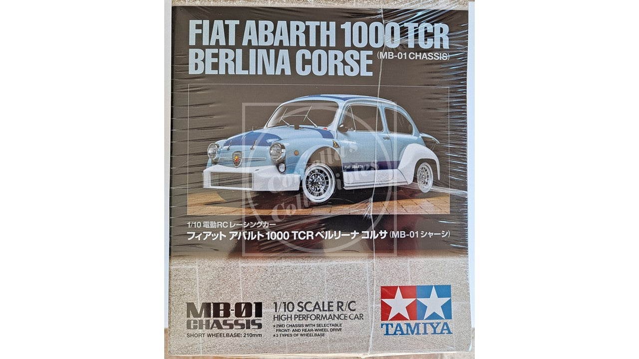 Tamiya 1/10 Fiat Abarth 1000 TCR 2WD Kit MB-01 Chassis Motor & ESC #58721A