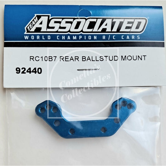 Factory Team Associated RC10B7 Blue Aluminum Rear Ballstud Mount #92440