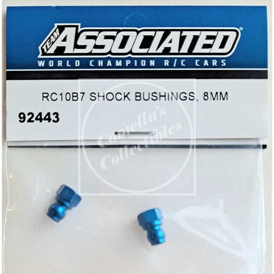Factory Team Associated RC10B7 8mm Blue Aluminum Shock Bushings #92443