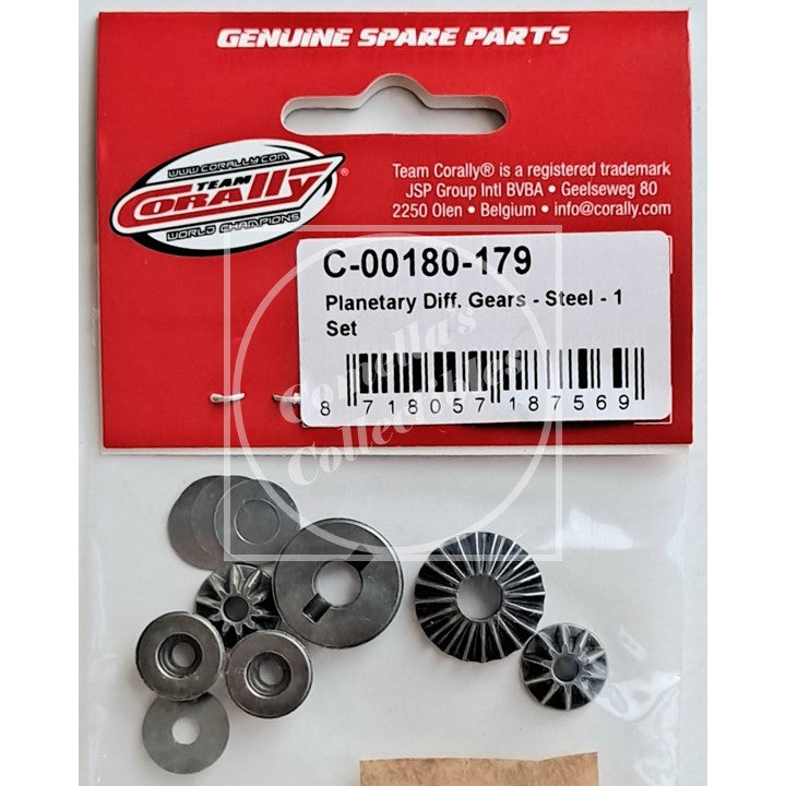 Team Corally Planetary Diff. Gears - Steel - 1 Set C-00180-179