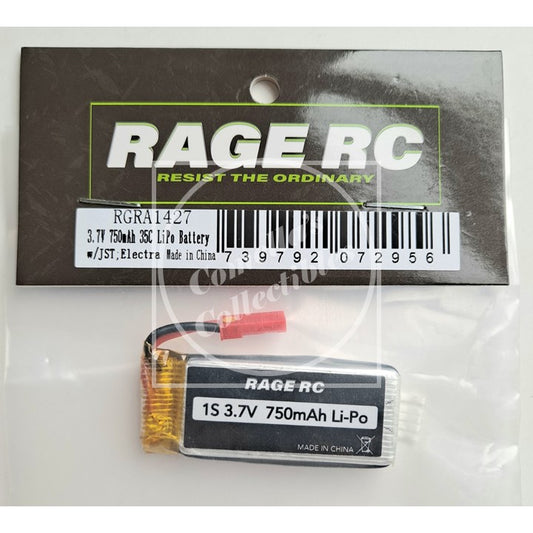 Rage RC 3.7V 750mAh 35C LiPo Battery for Lockheed Electra-10 RGRA1427