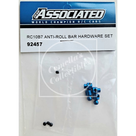 Factory Team Associated RC10B7 Blue Aluminum Anti-Roll Bar Hardware Set #92457