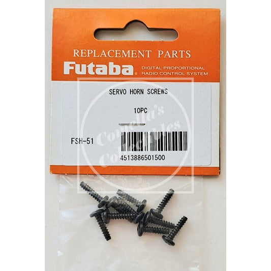 Futaba 2.6 x 10mm Self Tapping Servo Horn Screw (10 pcs) FSH-51