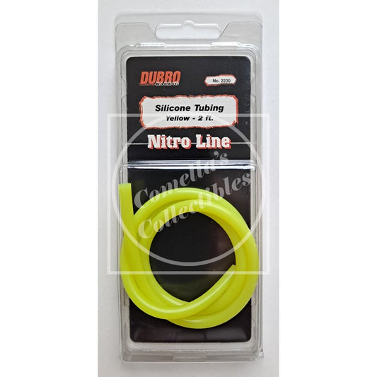 DUBRO Racing Silicone Nitro Fuel Line Tubing, Yellow, 2' - 2230