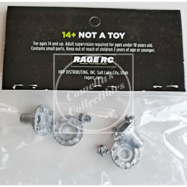 Incomplete Rage RC Diff Case Housing & Drive Gears for MiniTrek MT RGRC2463