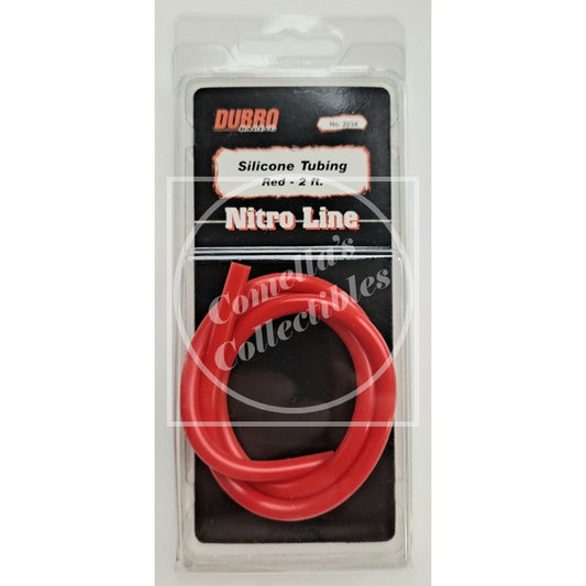 DUBRO Racing Silicone Nitro Fuel Line Tubing, Red, 2' - 2234