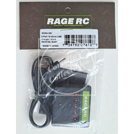 Rage RC 5-Port 1S Micro USB Charger RGRA1351