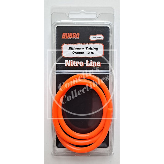 DUBRO Racing Silicone Nitro Fuel Line Tubing, Orange, 2' - 2232