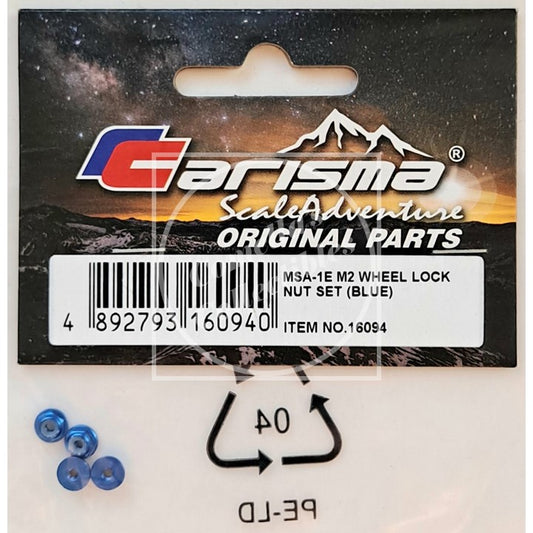 Carisma GT24B Blue Aluminum M2 Wheel Lock Nut (4 pcs) #16094