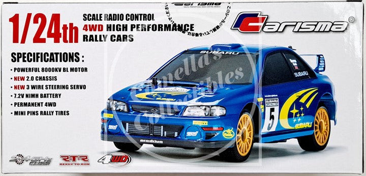 Carisma GT24 2.0 1/24 Scale Subaru Impreza WRC 1999 4WD RTR Brushless #91768