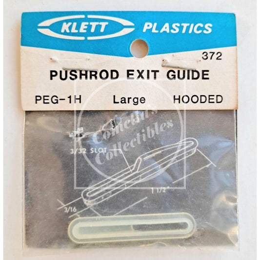 Klett Plastics Large Hooded Pushrod Exit Guide (1 pc) #372 PEG-1H